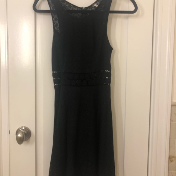 Free People black floral lace dress. - Picture 4 of 5